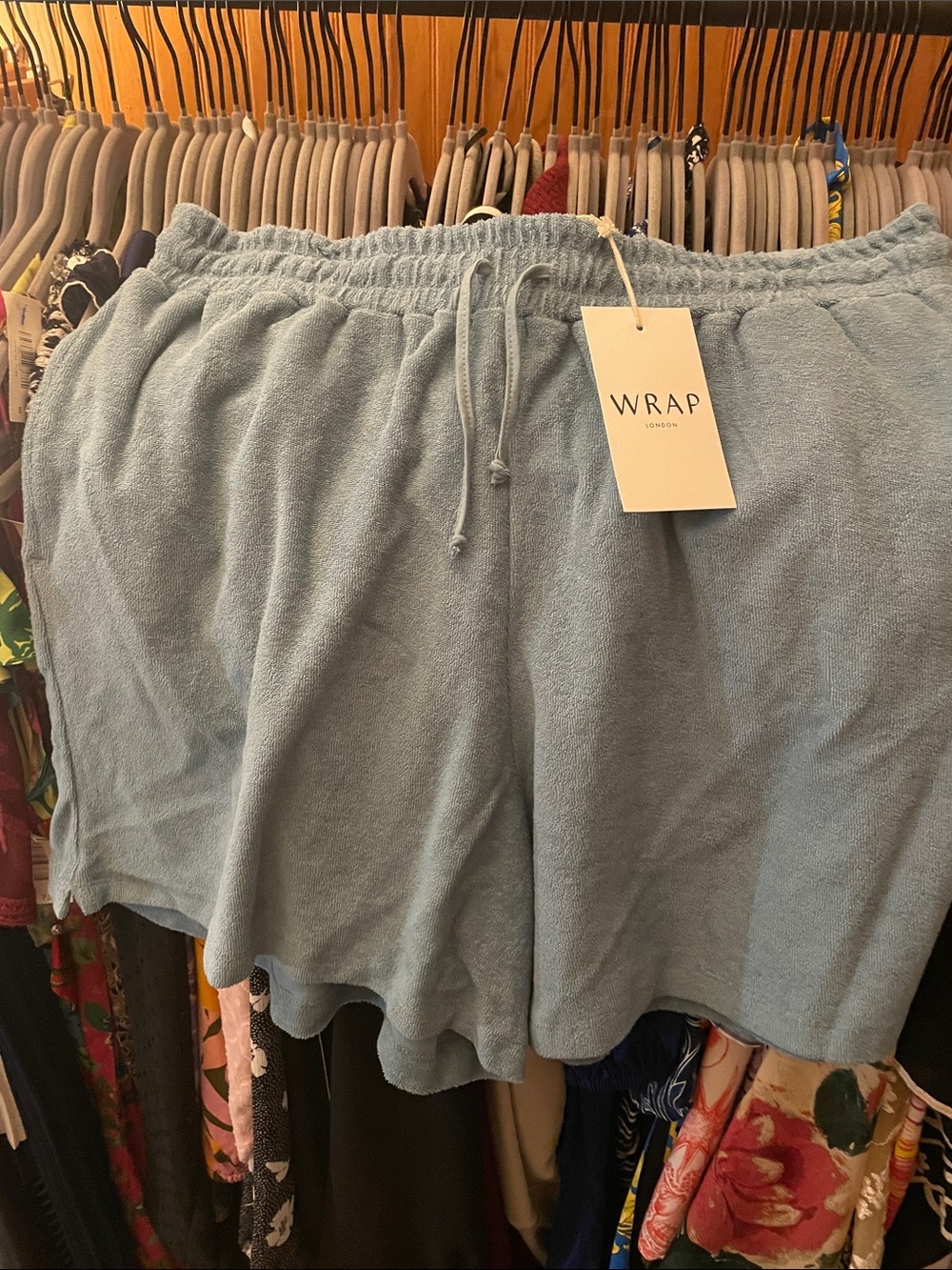 Light Blue Terry Cloth Women’s Shorts